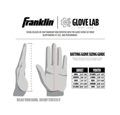 FRANKLIN CFX PRO Batting Gloves : Grey Red - Image 5