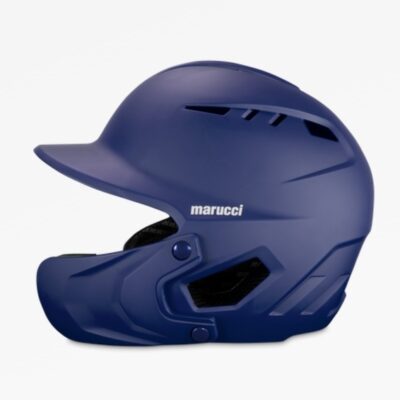 Marucci DURAVENT Batting Helmet with Jaw guard : Navy Senior