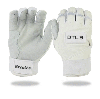 White DTL.3 Breathe Edition Batting Gloves : Adult